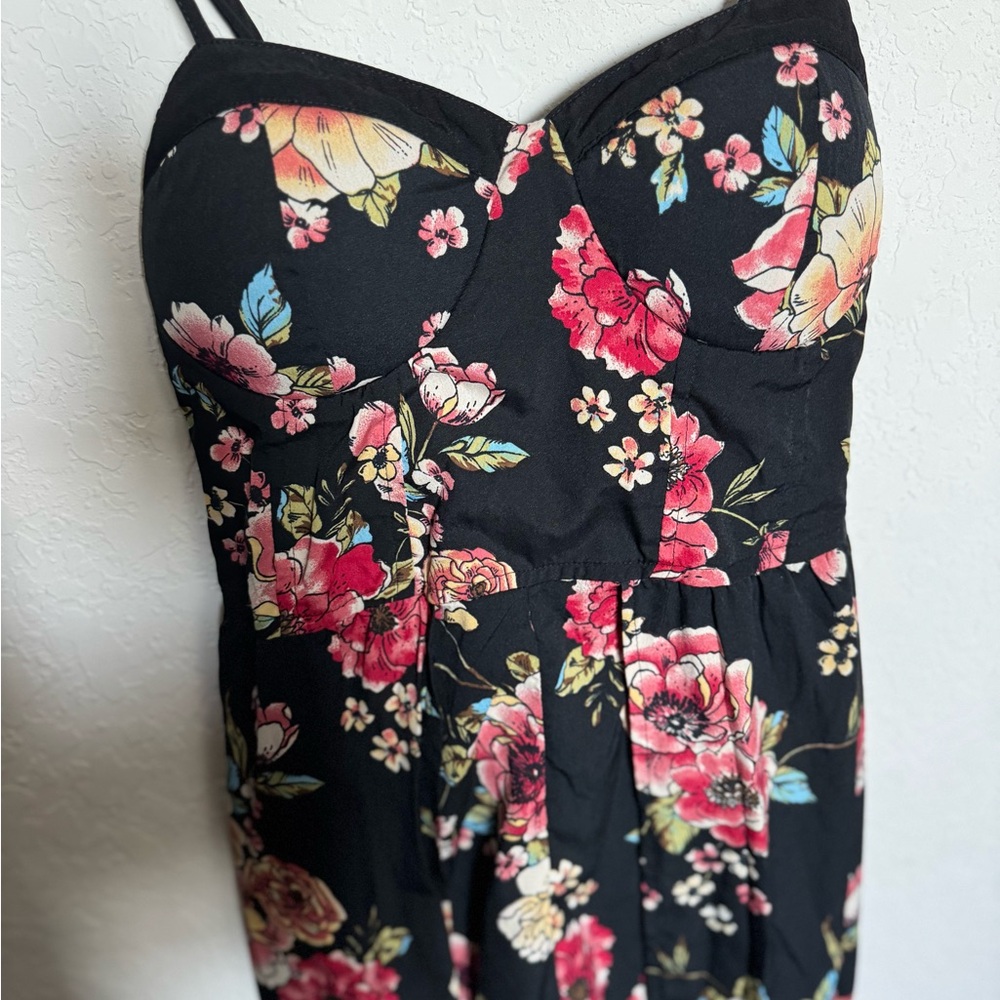 S Floral Black Maxi Dress - Picture 4 of 6